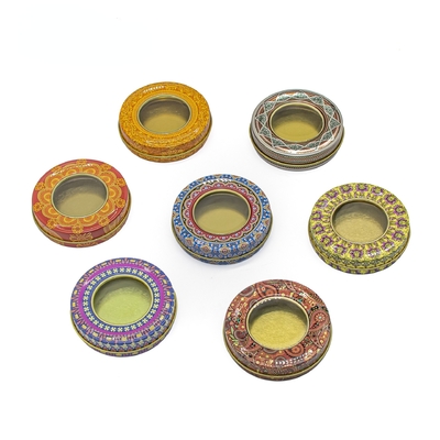 50 ml świeca Tin Jar Lid Aluminiowy okrągły pojemnik do przechowywania szafranu