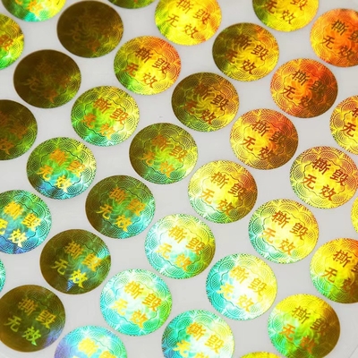 Anty fałszywa naklejka Kn95 Hologram Etykiety zabezpieczające Technologia rozwiązań przeciw podrabianiu