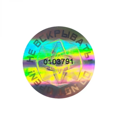 PET PVC BOPP Opakowanie Hologram Drukowanie naklejek na etykiety