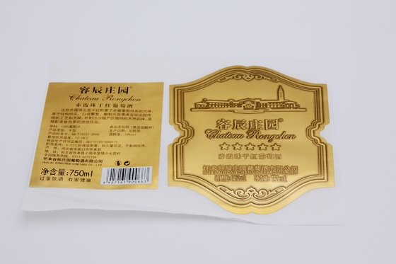 Hot Gold Wine Label Stickers Spersonalizowane matowe wodoodporne etykiety Naklejki Biały winyl