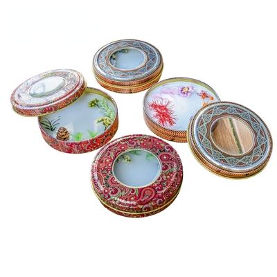 50g 100g 200g Saffron Tin Box Spice Food Grade Prostokątna pokrywa do wytłaczania
