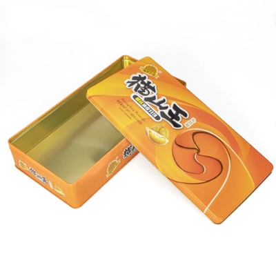 Śliczne metalowe blaszane pudełka do przechowywania Hermetyczne okrągłe plastikowe etui String 110Dx198Hmm