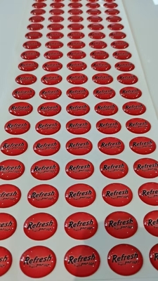 Epoksydowe kopuły Etykiety Naklejki Drukowanie 3D Wodoodporne niestandardowe kryształowe logo