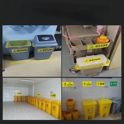 Opieka zdrowotna Termiczna etykieta z kodem kreskowym Naklejka na rolkę Probówka laboratoryjna Zamrażanie Pet Niebezpieczna naklejka na lek