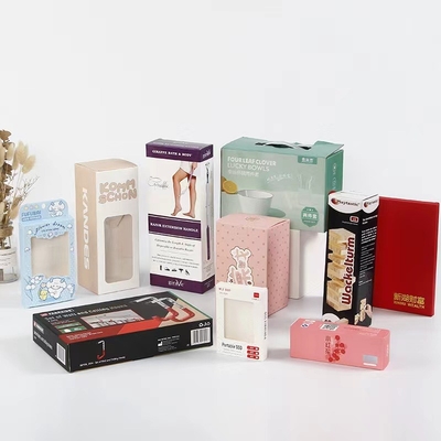 Duplex Custom Paper Packaging Box Biżuteria Kraft Pink Cosmetic Corrugated Mailer