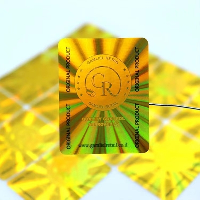 Opakowania srebrne Naklejki z hologramem do drukowania kart identyfikacyjnych Gwarancja 3d