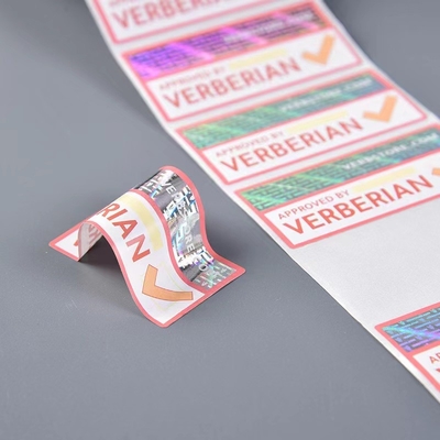 Naklejki 3d zapobiegające podrabianiu Hologram Etykiety zabezpieczające przed podrabianiem Tamper Evident
