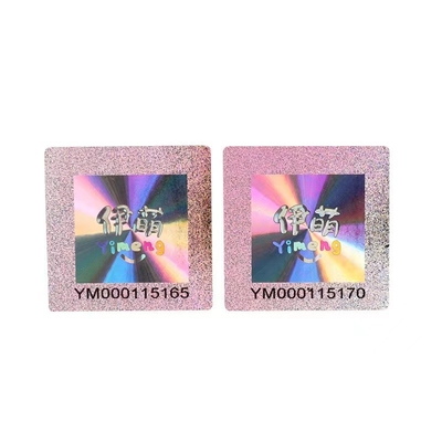 Naklejki 3d zapobiegające podrabianiu Hologram Etykiety zabezpieczające przed podrabianiem Tamper Evident