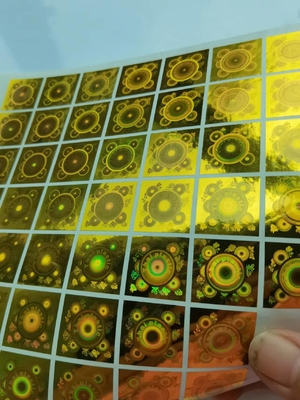Holo Anti Fałszywe naklejki Laser Security Numer seryjny Chroń konsumentów Koło Custom