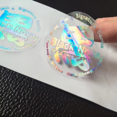 Laserowe etykiety przeciw podrabianiu Powłoka na zarysowania Anty fałszywa naklejka holograficzna