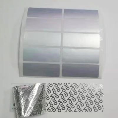 OEM Anti Fałszywe naklejki 3D z hologramem Metalowe nikiel VOID Bezpieczeństwo do pielęgnacji skóry