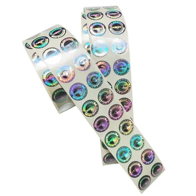 PET PVC BOPP Opakowanie Hologram Drukowanie naklejek na etykiety