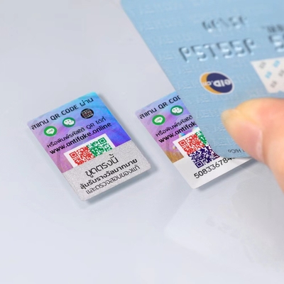 Niestandardowa naklejka z hologramem do drukowania 2D / 3D, naklejka z hologramem PASS Void