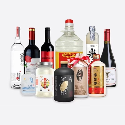Etykiety na butelki z alkoholem CMYK, błyszczące / matowe tłoczenie Dostosowana etykieta na wino