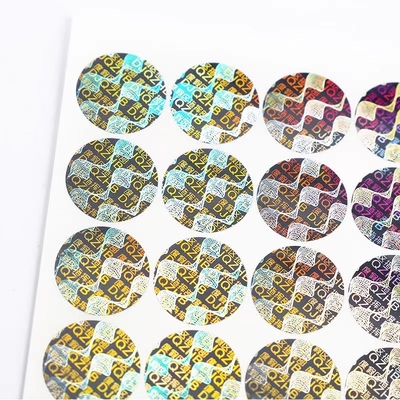 Etykieta samoprzylepna PVC Hologram Naklejka winylowa Zabezpieczanie przed podrabianiem