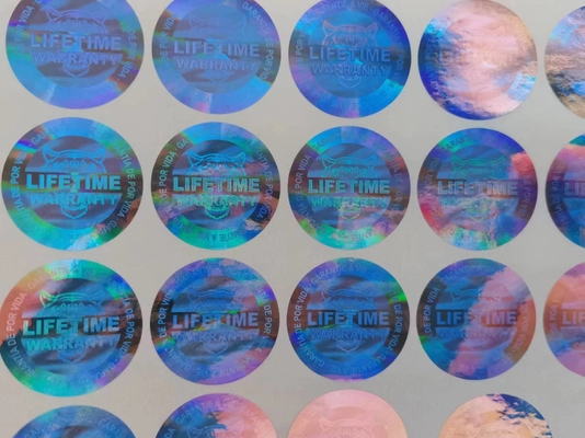 Wyposażenie fabryczne Zaprojektowane zabezpieczenia Złoty Hologram Laserowy Znaki towarowe