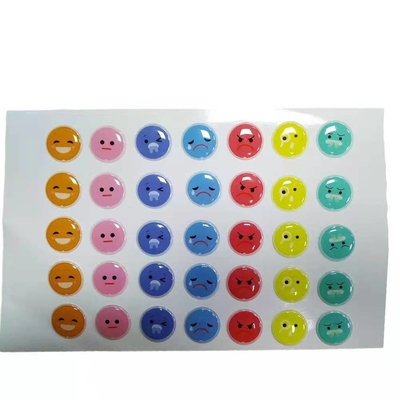 3d Circle Clear Epoxy Dome Naklejki Etykiety PP PVC PET Led